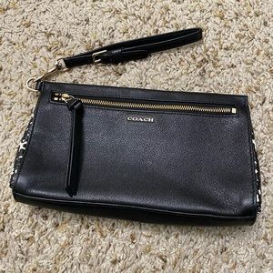 Coach Clutch with Wrist Strap